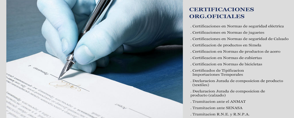 certificaciones